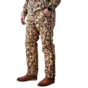 Duck Camp 3L Waterproof Camo Ultralight Rain Pants Size Small 30 / 32 Like New